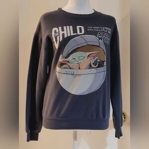Starwars Baby Yoda Sweatshirt Sz XS, Long Sleeves